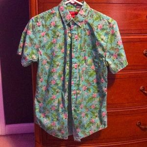 XS Hawaiian Button Up